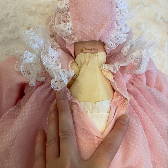 Vintage Sleeping Baby Doll‎ Real Looking Porcelain Doll - Picture 8 of 12